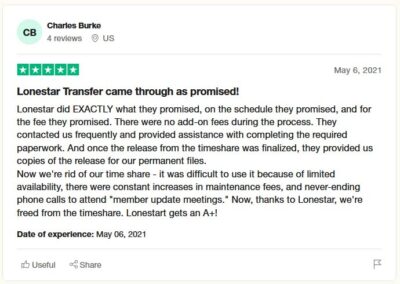 Lonestar Timeshare Reviews